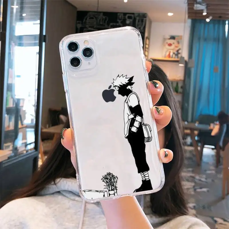 

Naruto anime cartoon comics Phone Case Transparent soft For iphone 5 6 7 8 11 12 s c se plus mini x xs xr pro max