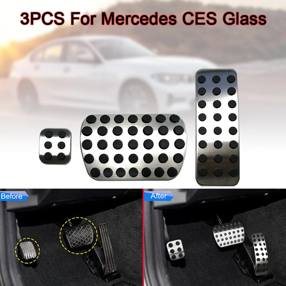 

No Drill Fuel Brake Foot Pedals For Mercedes-Benz W176 W245 W246 W251 W164 W166 X164 X166 C177 X156 A B CLA GLA ML GL R Class