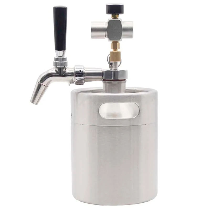 2L домашний пивной гроулер Диспенсер-прямой герметичный кран |