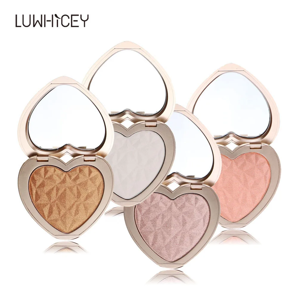 LUWHICEY 8 цветов Хайлайтер для лица бронзатор палитра макияжа Блестящий хайлайтер