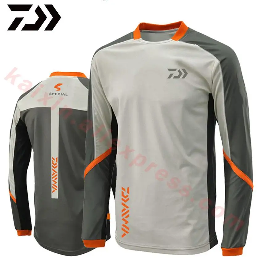 

2020 DAIWA New Style Fishing Clothing Cool Max Sunscreen Anti-uv Breathable Coat Long Sleeve Summer Fishing Size XS-5XL Shirt