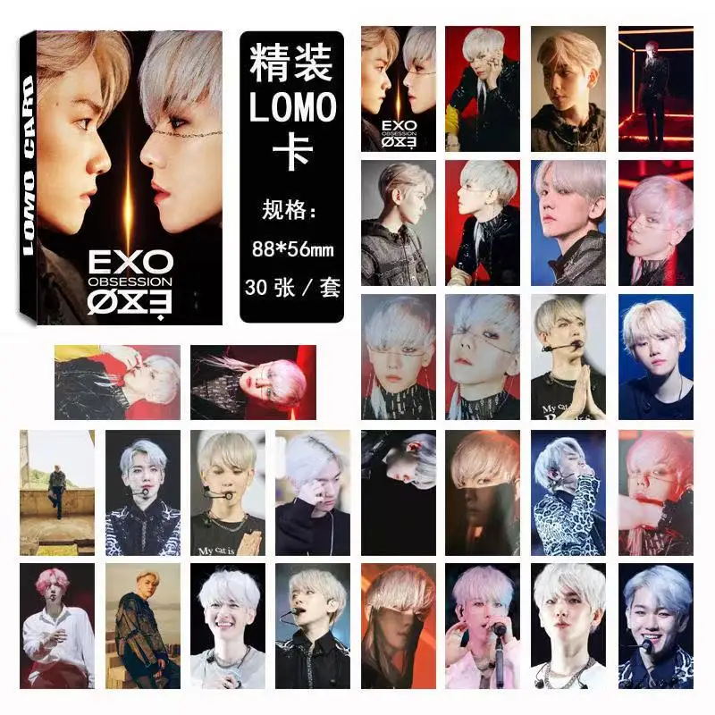 EXO картридж Baekhyun Kai Sehun Chen Lay Chanyeol набор фотооткрыток Kpop LOMO альбом для открыток