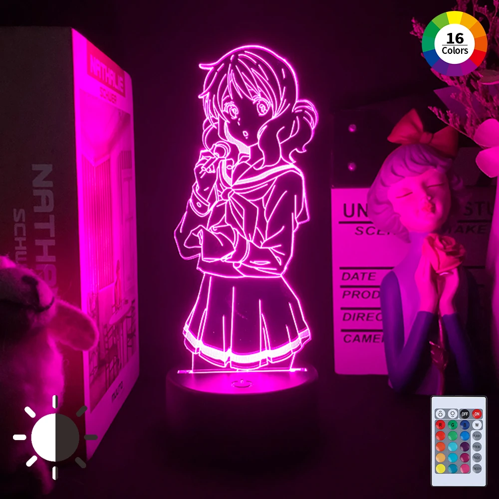 

Acrylic 3d anime lamp anime nightlights lamp figurine lighting for bedroom cartoon comics light home decor lamp Christmas gift