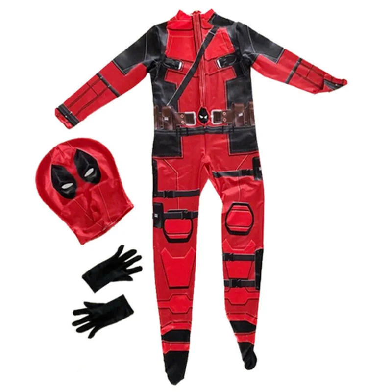 Детский костюм супергероя с маской комбинезон боди одежда для хэллоуивечерние