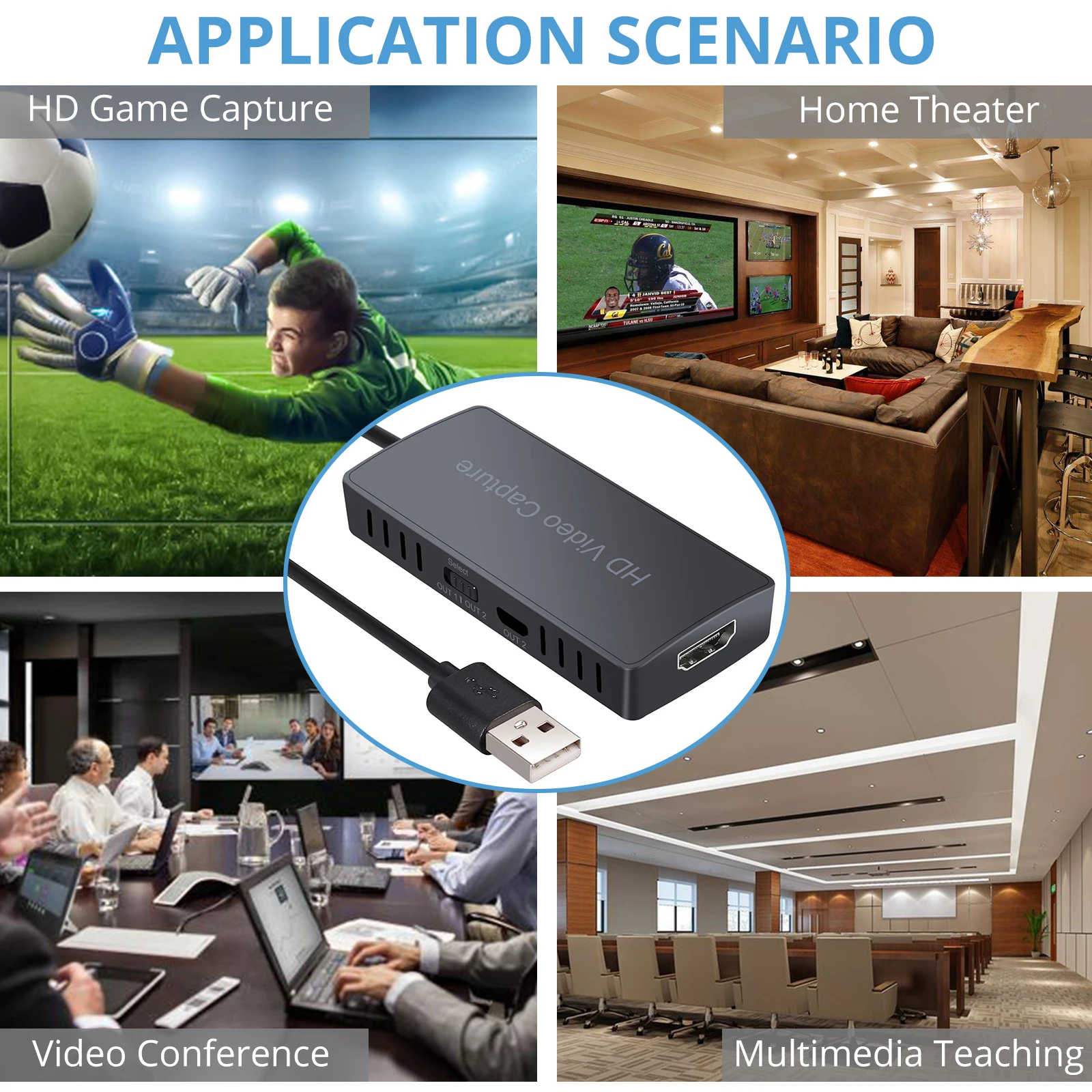 Neoteck 4k HDMI совместимость с USB 2 0 Live Video Capture Game Recording Box Поддержка Windows 7 8 10|Карты видео-