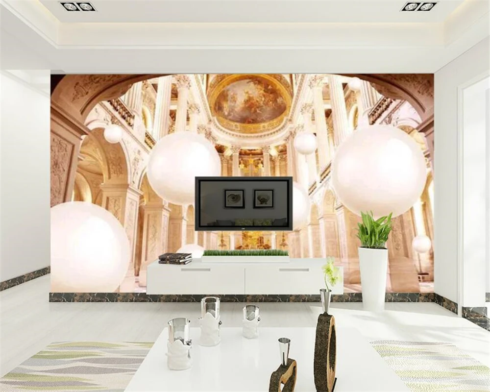 Индивидуальные 3D росписи со зданием Европейского дворца пространство стерео ТВ