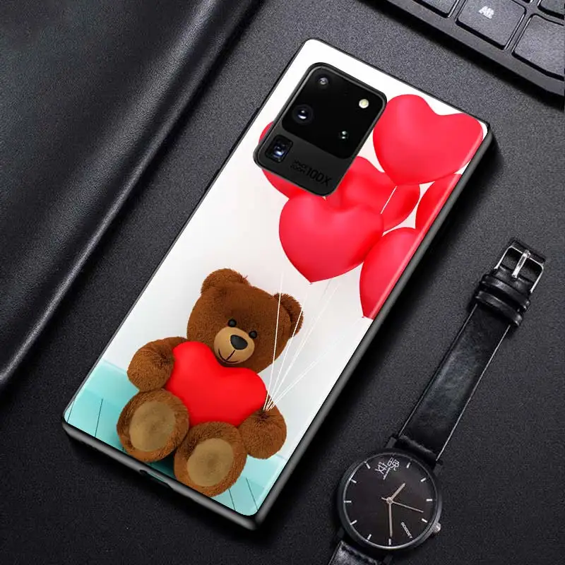 

Cute animal Bear for Samsung S20 FE Ultra Plus A91 A81 A71 A51 A41 A31 A21S A11 A72 A52 A42 A32 A12 A02S Phone Case
