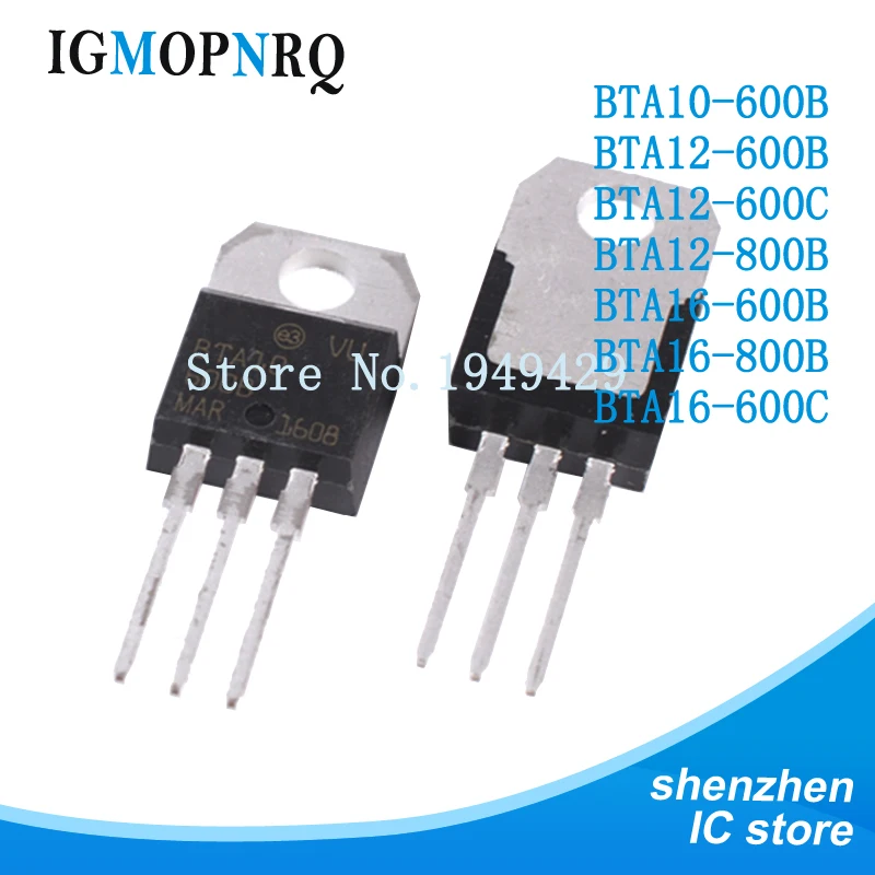 10 шт. BTA10 600B BTA12 600C 800B BTA16 TO220 600V 8A Новый|Интегральные схемы| |