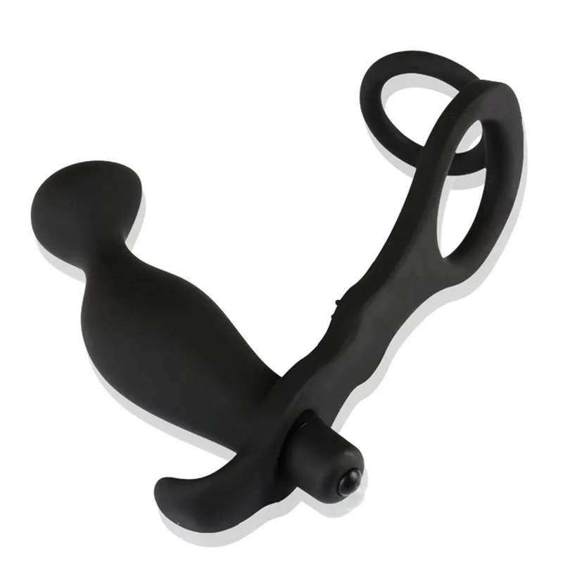 Men Butt Anal Plug Prostate Massager Male Masturbation Delay Ejaculation Sex Toys For Gays Silicone Single Double Cock Ring | Красота и