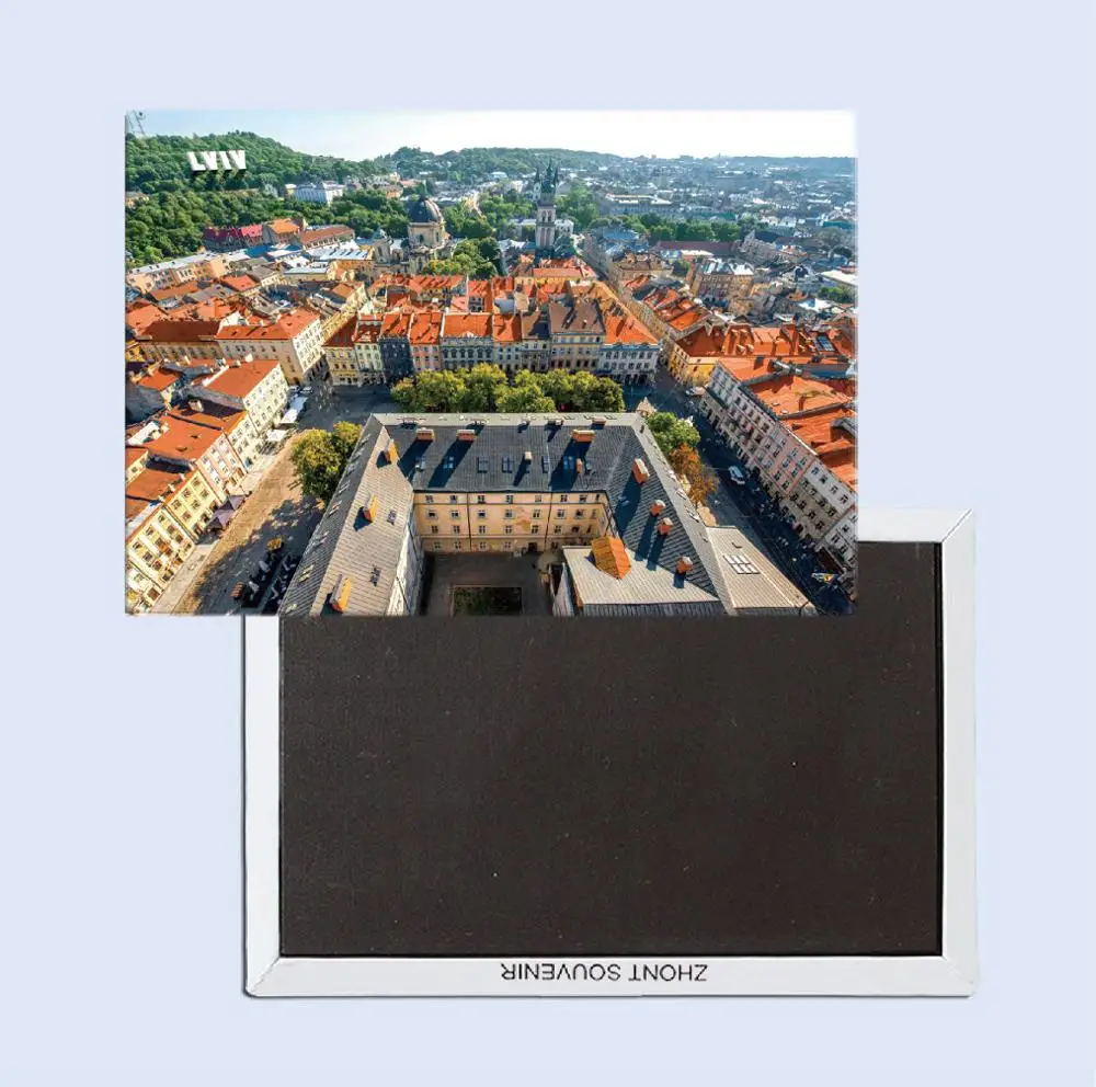 Lvov Лев город Украина магнит на холодильник 25301 туристические сувениры домашние