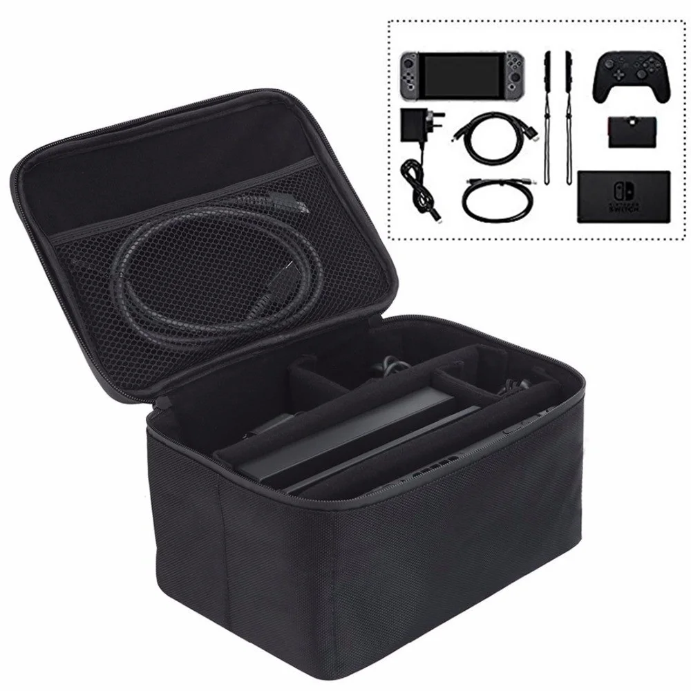 Большая Портативная сумка чехол для переноски Nintendo Switch дорожный защитный