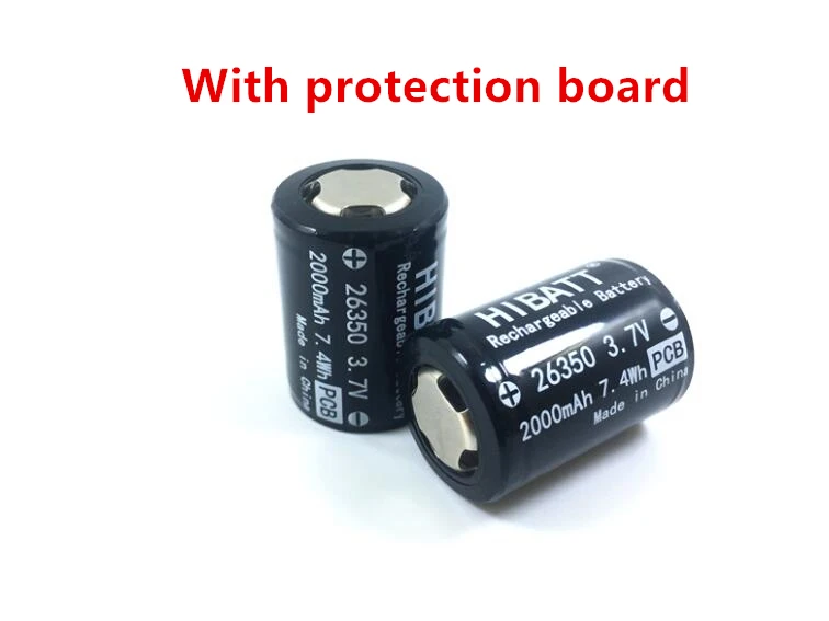 2 шт. оригинальный 26350 2000 мАч литий-ионный аккумулятор 3 7 в перезаряжаемые батареи