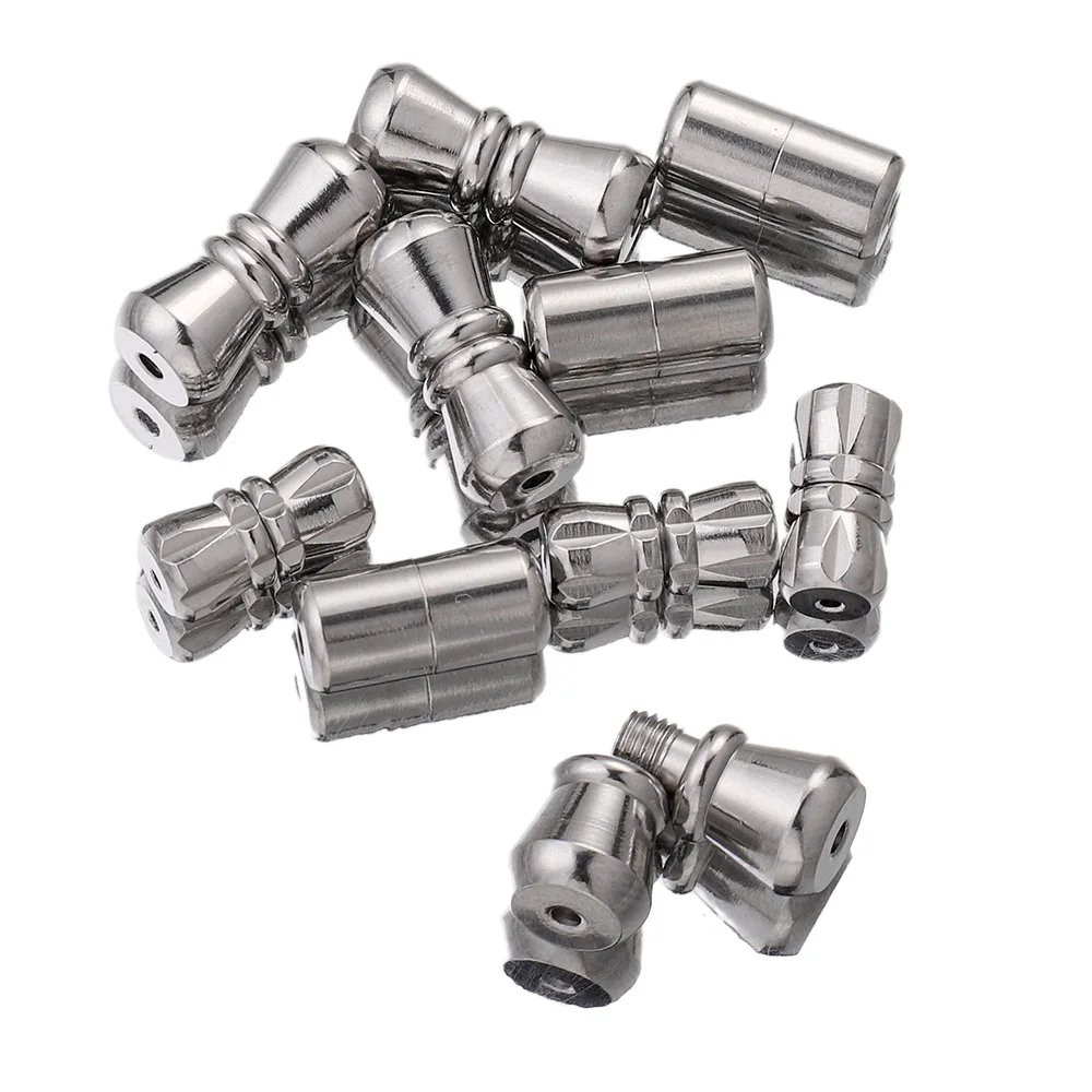 5 шт. застежки для бусин соединение винтов из нержавеющей стали цилиндр винты