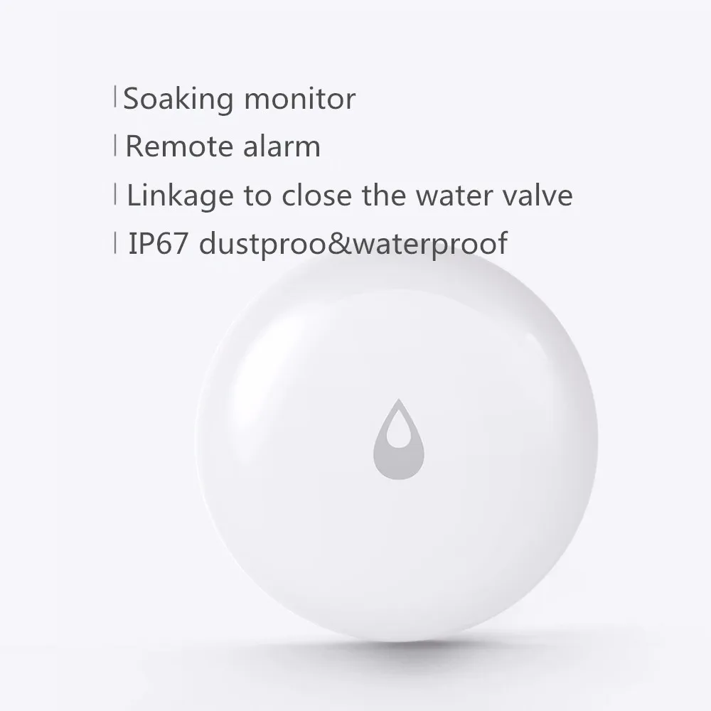 Датчик погружения Aqara Flood Sensor, водонепроницаемый сенсор для утечки и влаги, IP67, для умного дома, работает с приложением Mi Home от AliExpress WW