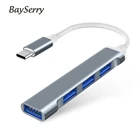 USB Type C Hub C до 4 портов, мультиразветвитель, адаптер OTG USB-C 3,1 Type c, подключение модемовклавиатуры 3,0 Для MacBook ProAir, аксессуары