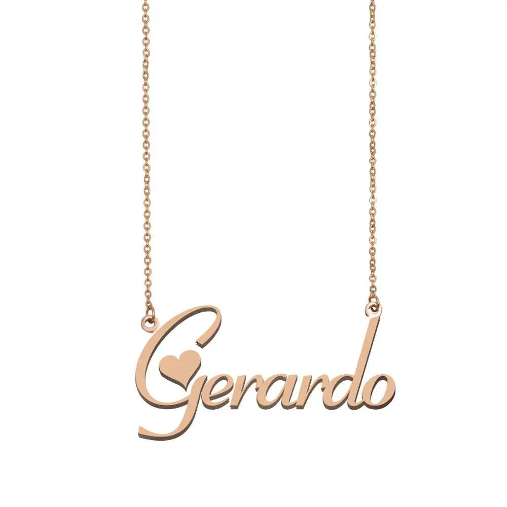 Gerardo имя ожерелье пользовательское для женщин девушек Лучшие Друзья День