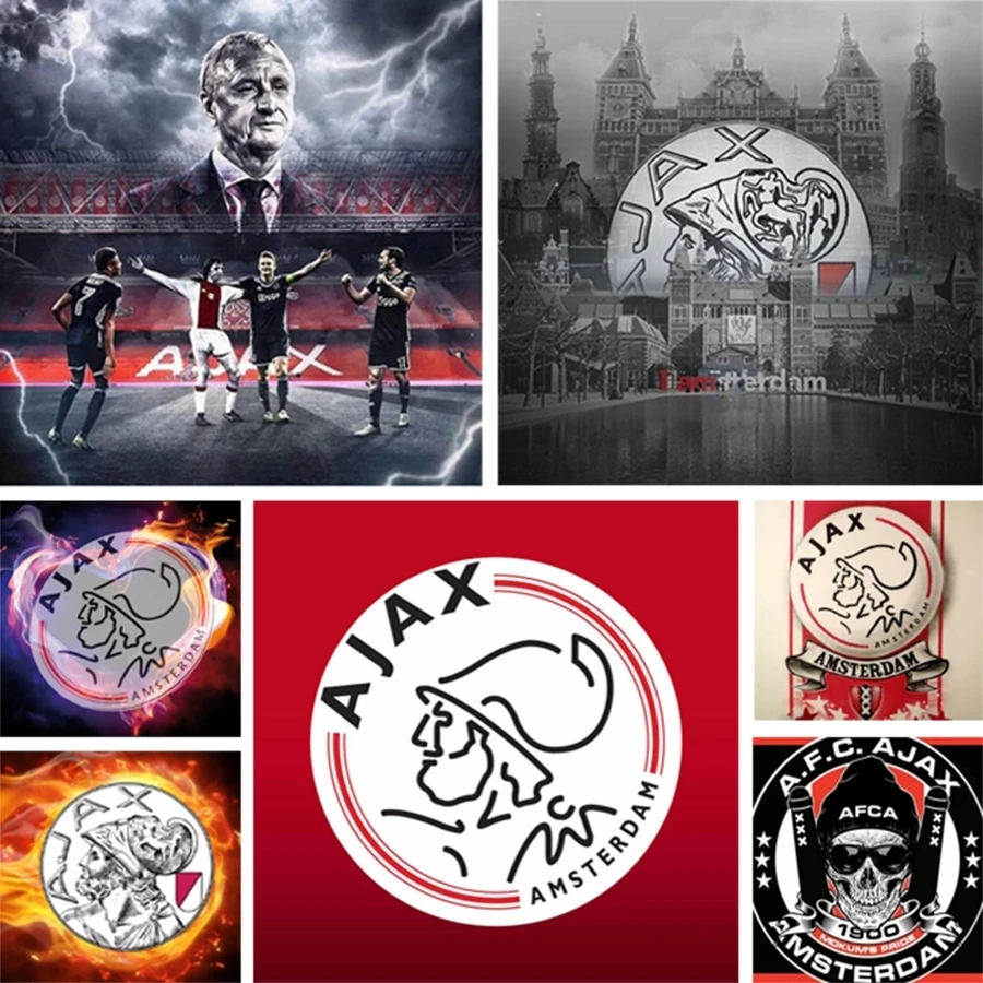 Алмазная 5D картина сделай сам с логотипом футбольной команды AJAX вышивка