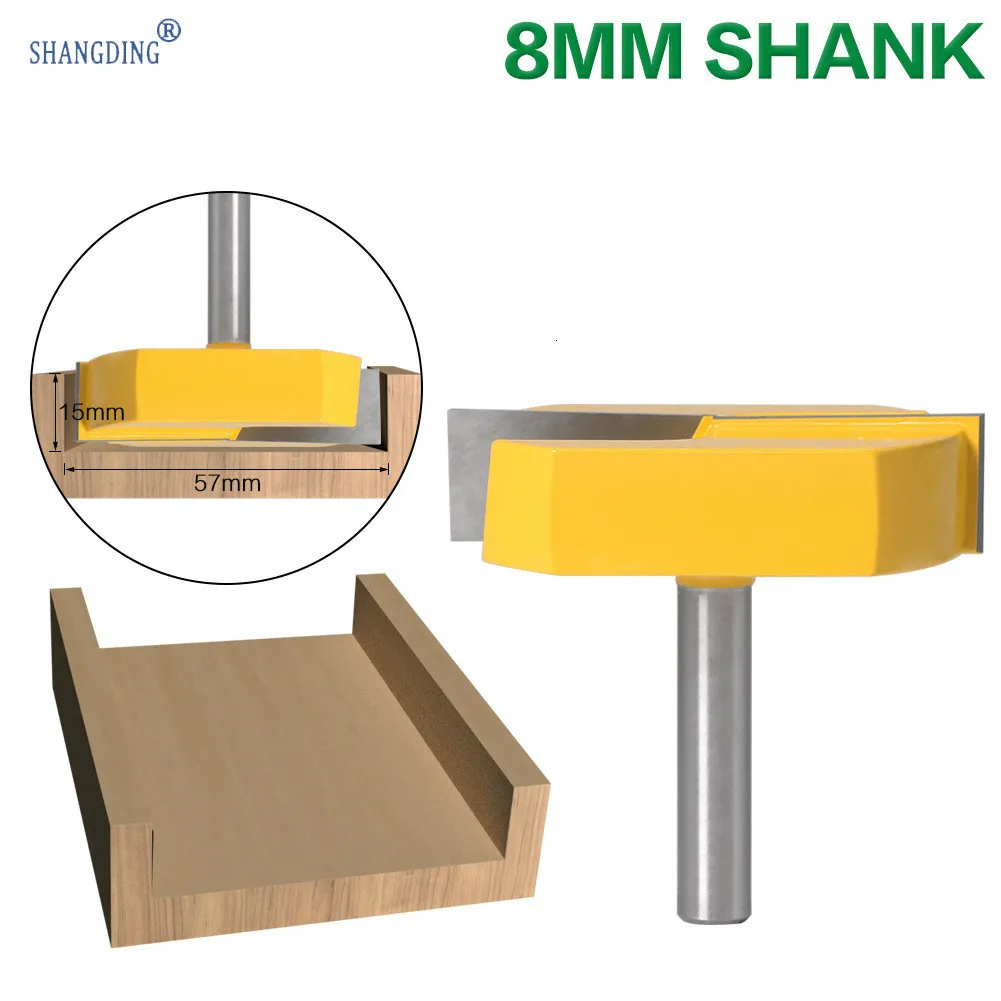

8 Handle Mesa Clear Bottom Knife Milling Bottom Knife Carpentry Milling Cutter Slotting Tool Slot Knife Specialized