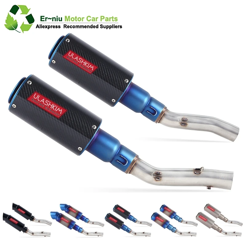 

Бесплатная доставка Мотоцикл Полная выхлопная система Escape Модифицированная связь контакт средняя труба круглый глушитель для kawasaki Z1000 ...