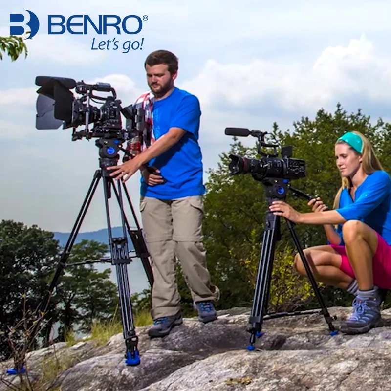 Штатив для видеокамеры benro BV6 BV4 BV8 BV10 Профессиональные алюминиевые штативы камер