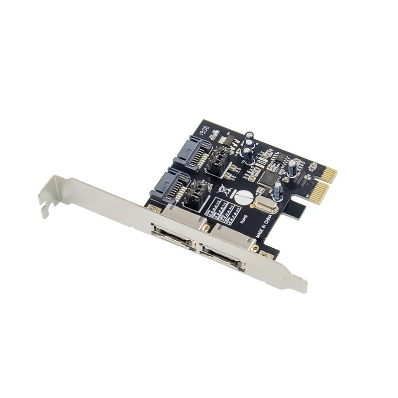 Плата расширения PCIE ESATA SATA III PCI E до SATA3.0 6 ГБ/сек. Express адаптер ASM1061 для ПК|Платы