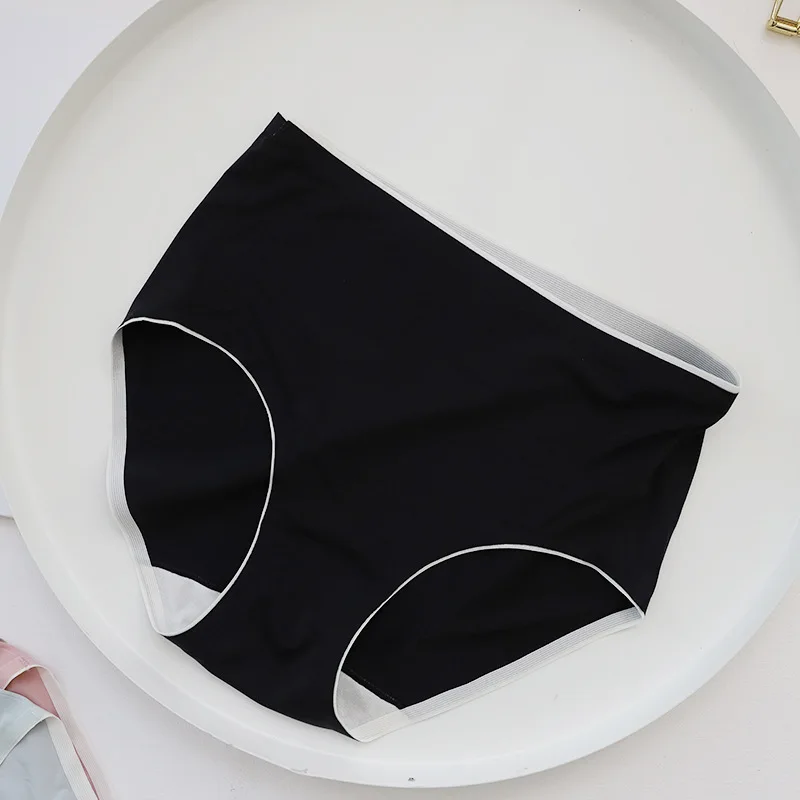 Трусы женские шелковые бесшовные с высокой посадкой летние NK916 | Женская одежда