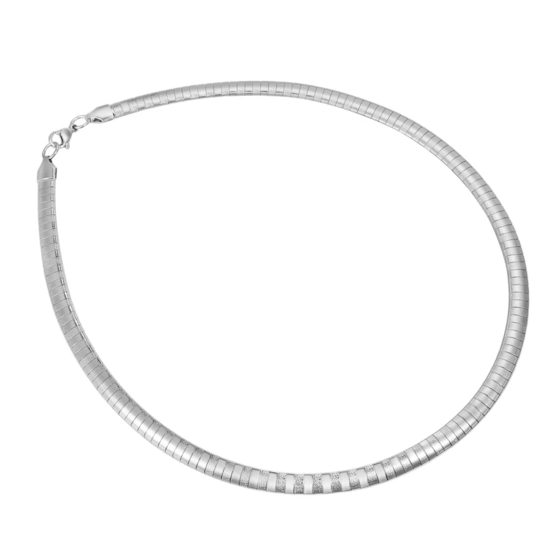 45cmx6mm 1 шт. Высокое качество нержавеющая сталь 316L крутящиеся ожерелья простые базовые ожерелья s для женщин и мужчин подходят ручной работы украшения ювелирные изделия - Окраска металла: 45cmx6mm