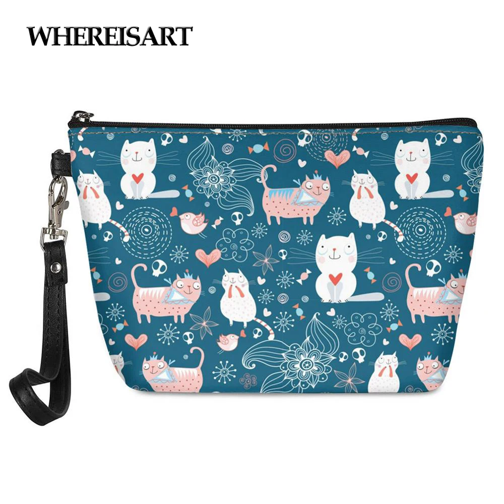 

Женская компактная косметичка из кожи, для путешествий