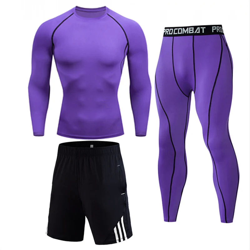 

Men's jogging Lined Thermal Underwear Set Motorcycle Skiing Base Layer Winter Warm Long Johns Shirts & Tops Bottom Suit