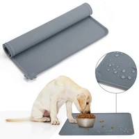 waterproof pet mat silicone dog cat food pad pet bowl drinking mat puppy feeding placemat solid small medium large dogs bowl mat