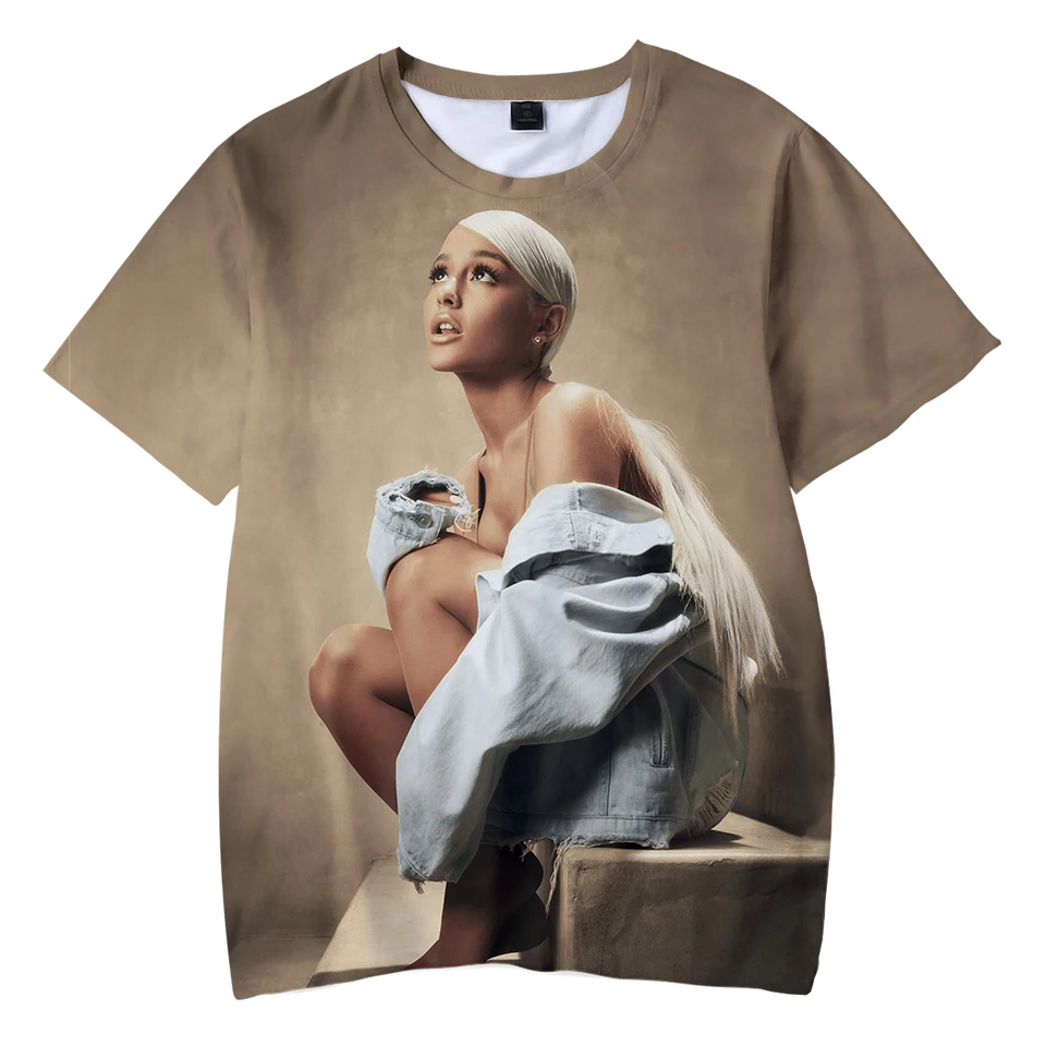 Детская футболка с 3D рисунком Ариана Гранде Женская Красивая Милая уличная