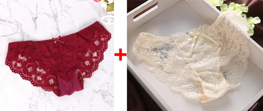 winered beige Женские трусики, сексуальные, кружевные, низкая талия, лифтинг, нижнее белье, роскошный стиль, полые, женские, Соблазнительные трусики - Цвет: winered beige