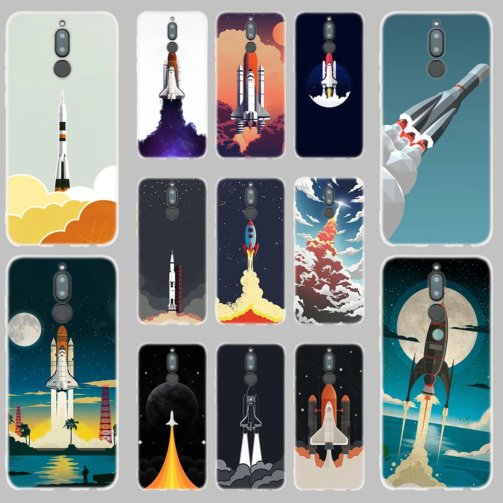 Чехол для телефона Huawei Mate 30 20 10 Lite Pro Cover Y7 Y9 2019 2018 2017 Nova 5i 4 3 rocket launch|Бамперы| |