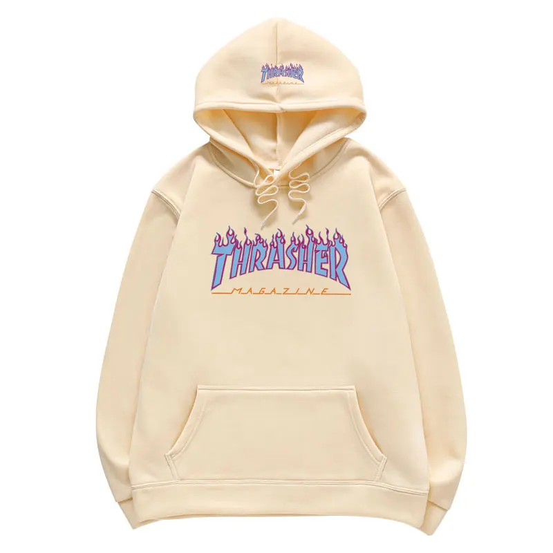 

2020Autumn And Winter Hoodie Europe And America Flame Men Women Jogging Ropa Hombre Hoodies Couple Jogging Sweatshirts One Piece