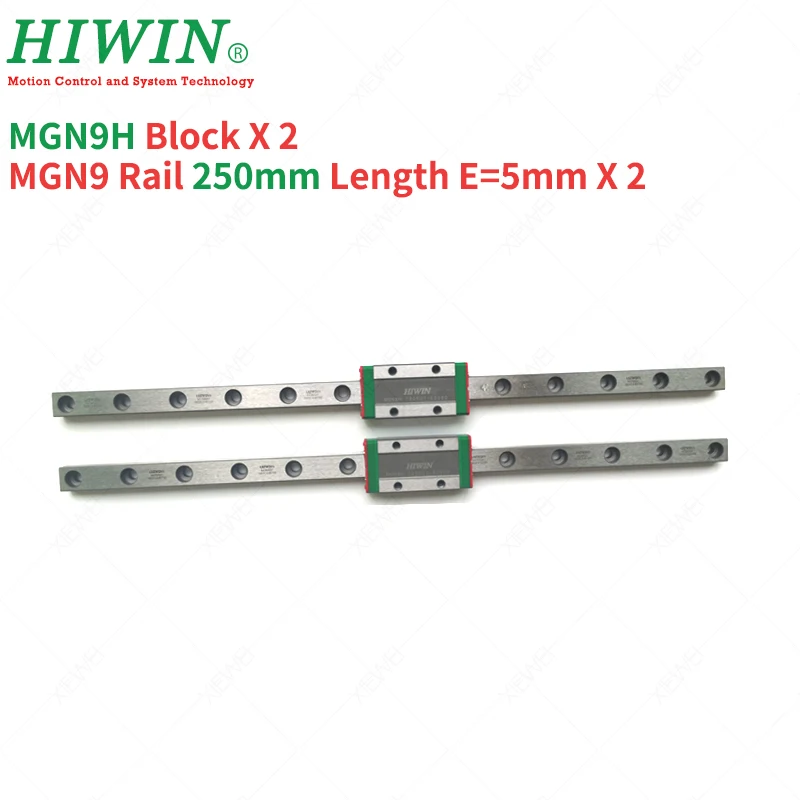 HIWIN нержавеющая сталь 2 шт MGN9 250 мм рельсы 1 шт MGN9 350 мм рельсы с 3 шт MGN9H каретки для 3d принтера Pro