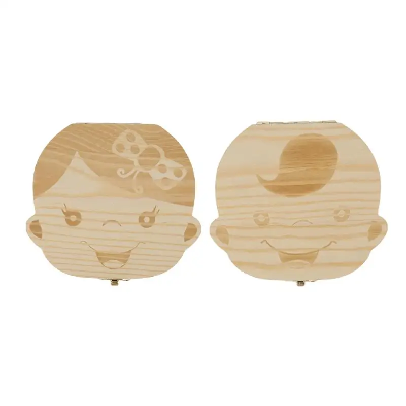 Новый детский деревянный ящик для хранения молочных зубов органайзер детей