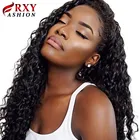 Модный парик RXY с глубокими вьющимися волосами, парик из искусственной кожи на шнуровке, бразильский парик на шнуровке 2x5, парики на шнуровке с 100% натуральными волосами Remy, не требует отбеливания