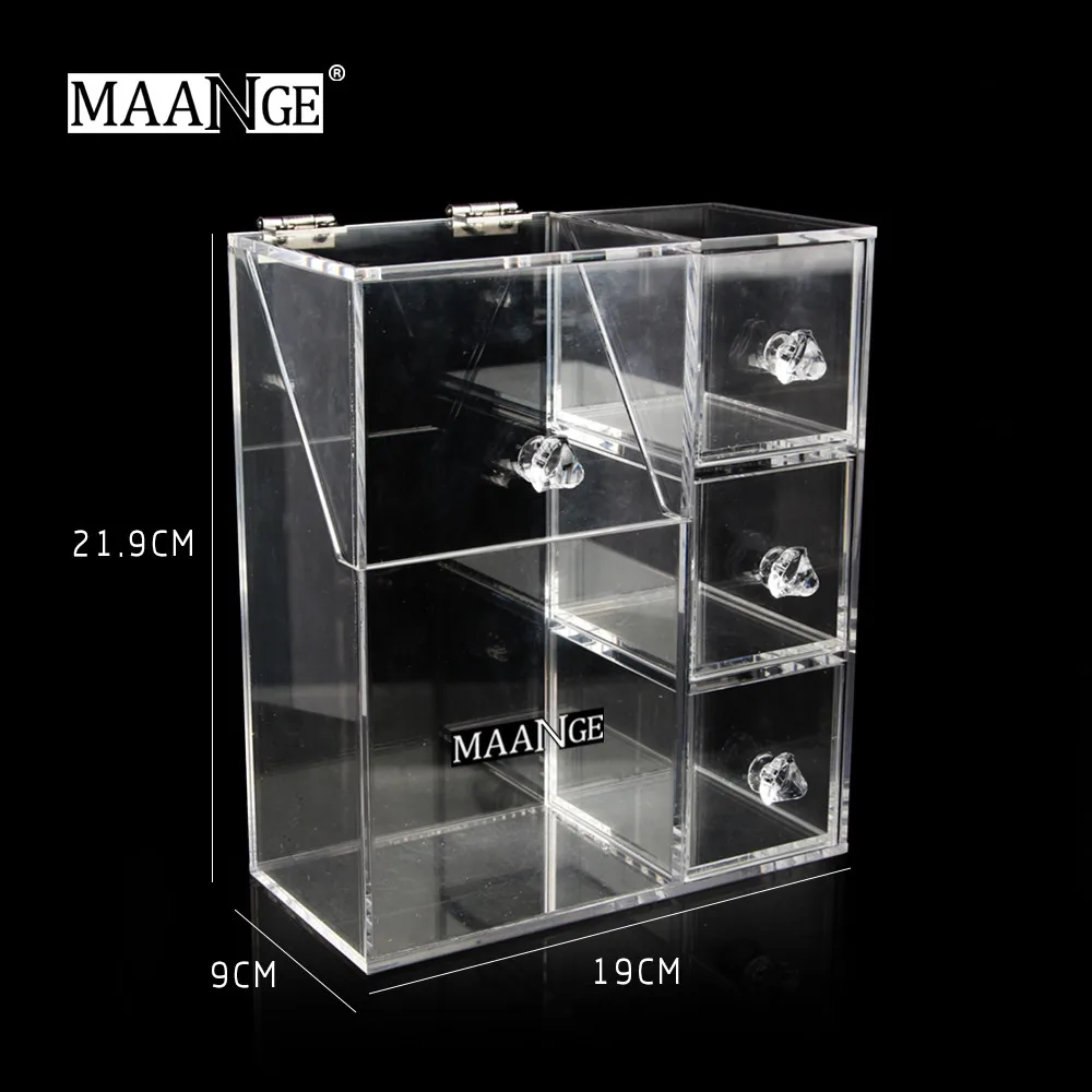 HSU 2019 Новое поступление для девочек прозрачная Косметика макияжа Органайзер