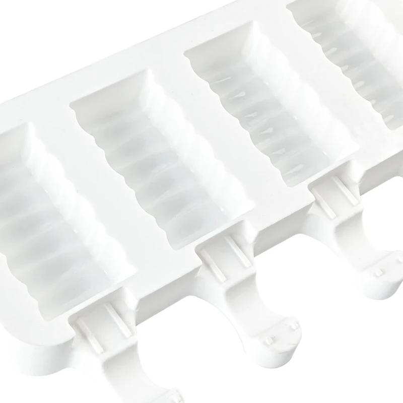 Силиконовая форма для мороженого прямоугольная волнистая цилиндр фруктового