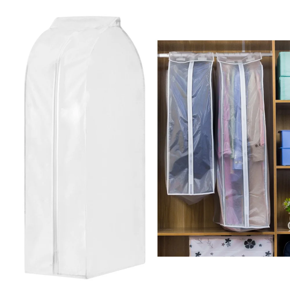 Большой пылезащитный чехол органайзер для одежды подвесной защитный платья
