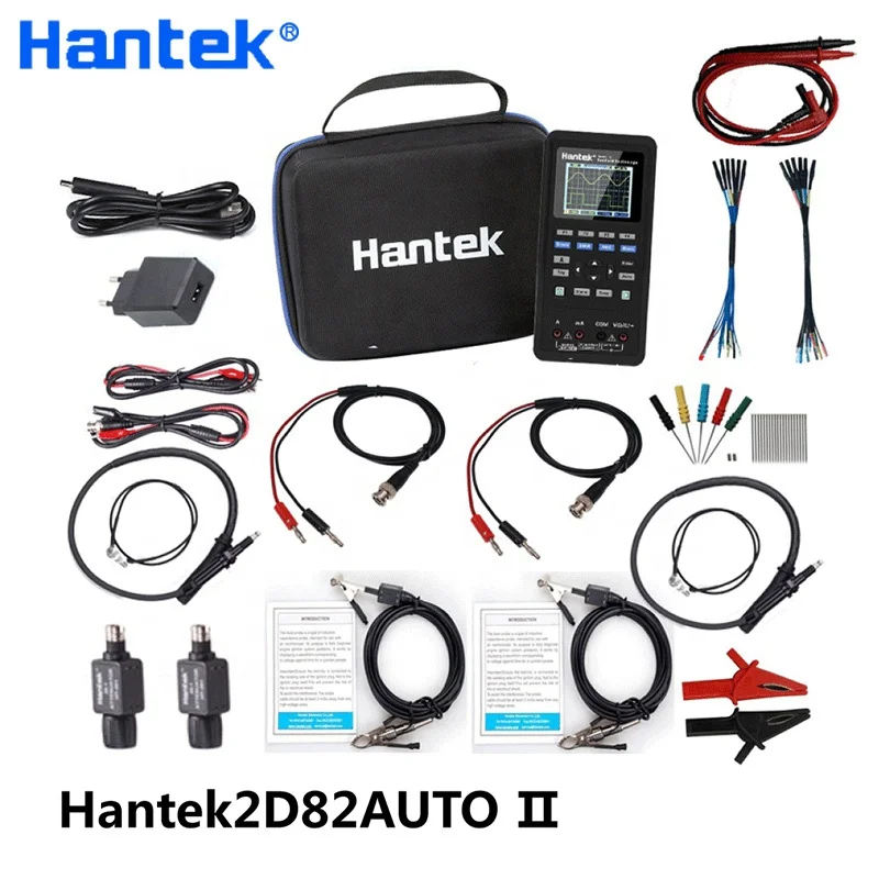 

Hantek2D82Auto II Kit 4 in 1 Automotive Digital Oscilloscope + Multimeter +Automotive Diagnosis+Waveform Generator