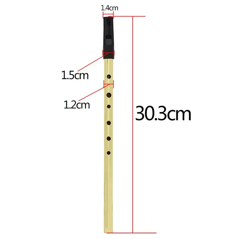 Ирландский свисток ирландский с канавками жестяной ключом D Penny 6 отверстиями