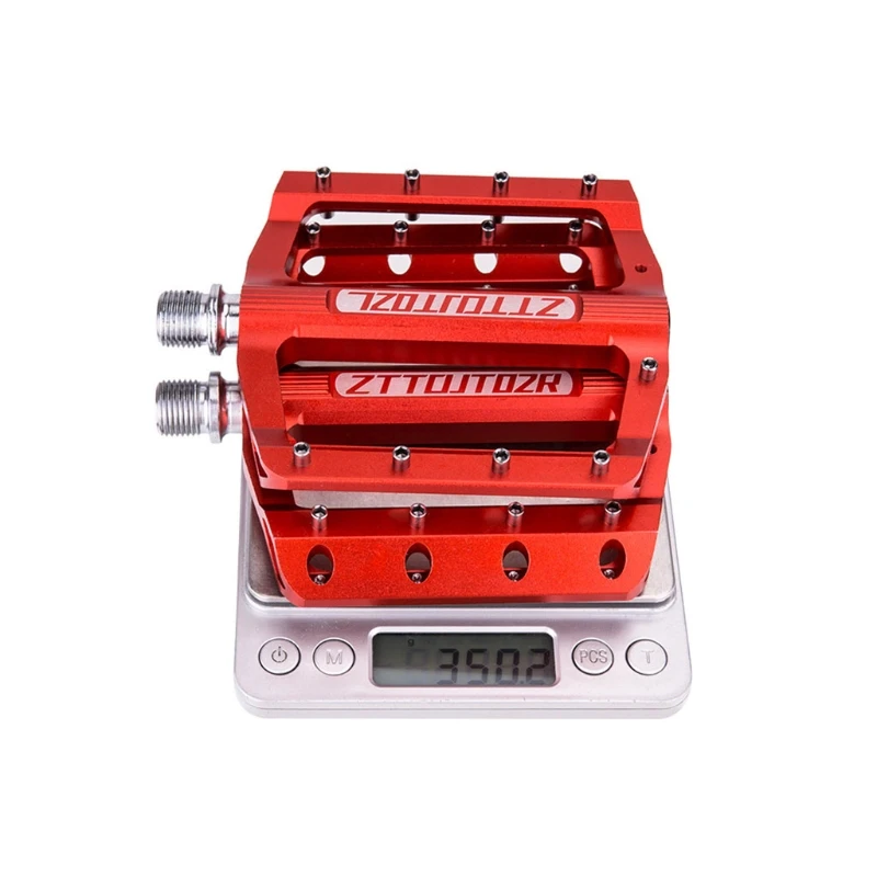 

2 Pcs Mountain Bike JT02 Pedals CNC Alloy Bearing Non-slip Bicycle Pedal Strong MTB Anti-skid Pins Bike Repair Parts