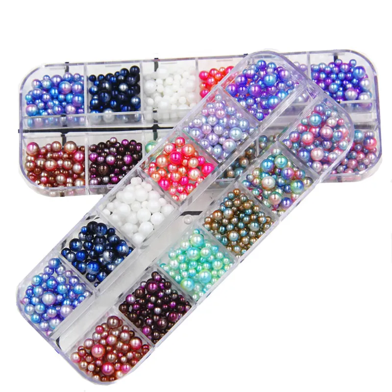 

1Box ABS Pearl Mold Filling Tools Multicolored Beads UV Epoxy Resin Mold Filler For Diy Mold Accessories Nail Art Decorate Tools