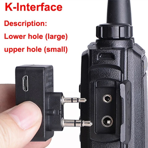 K type Беспроводной иди и болтай Walkie Talkie “иди и Bluetooth Гарнитура наушника для Motorola Kenwood наушники Baofeng UV-5R BF-888S Dmr аксессуары для наушников - Цвет: K type