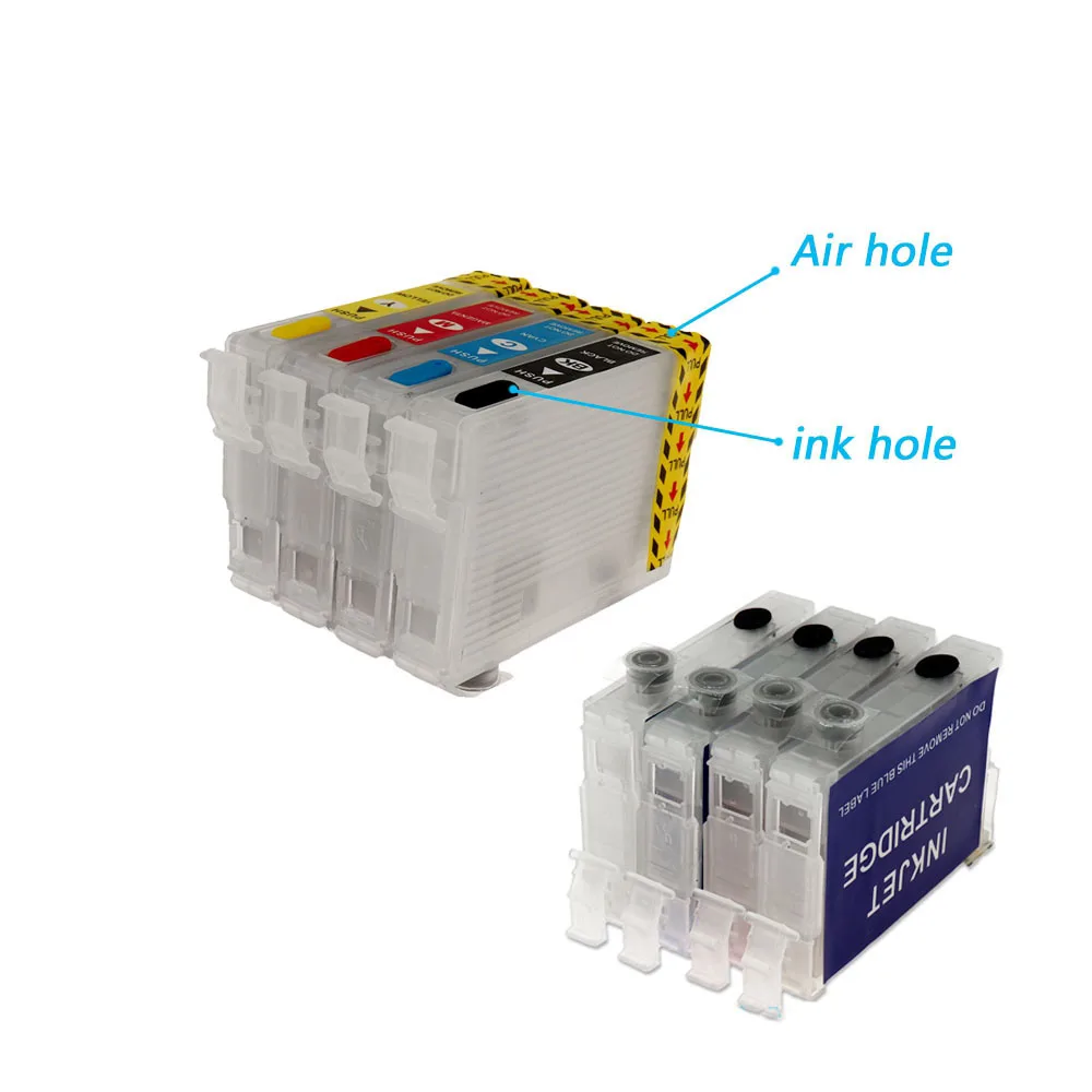For Epson 212 212XL Refillable Ink Cartridge for Workforce WF-2830 WF-2850 and Expression Home XP-4100 XP-4105 No Chips | Компьютеры и