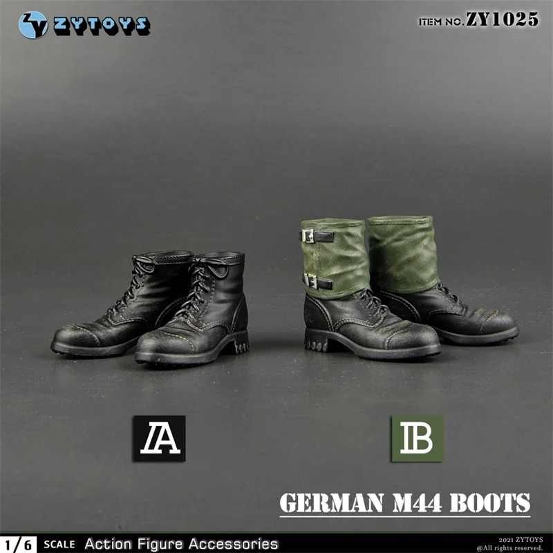 

In Stock For Sale Scale 1/6 WWII German Army M44 Army Boots 2 Version For Mostly 12inch Doll Soldier Collection