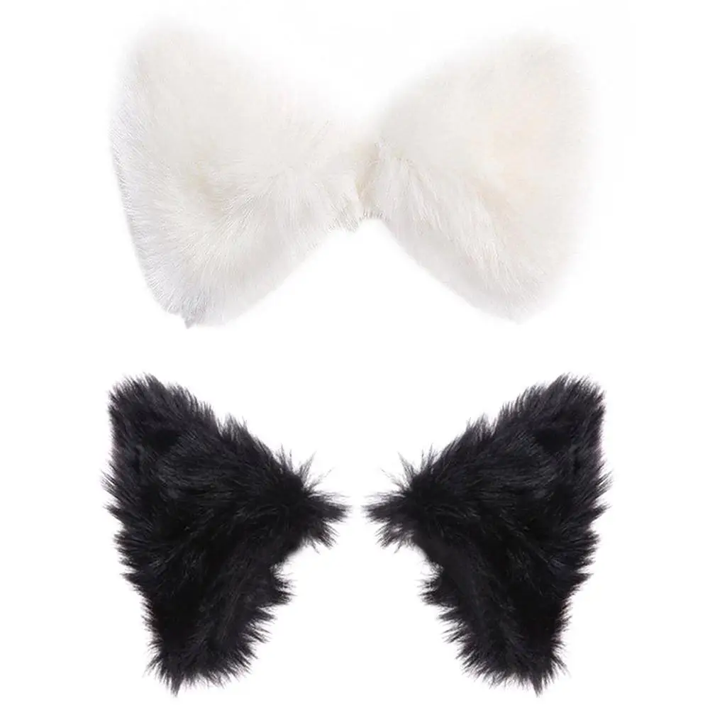 

Fox Cat Ears Women Helmet Decoration Cute Personality Motorcycle Electric Car Female Rider 3D Plush Small Accessories