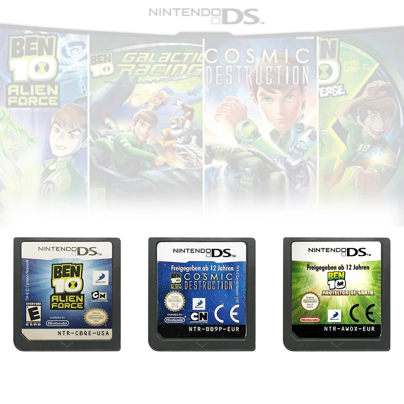 

Video Games Cartridge NDS Game Console Card for Nintendo DS 2DS 3DS Ben Games Series Ben 10 Alien Force