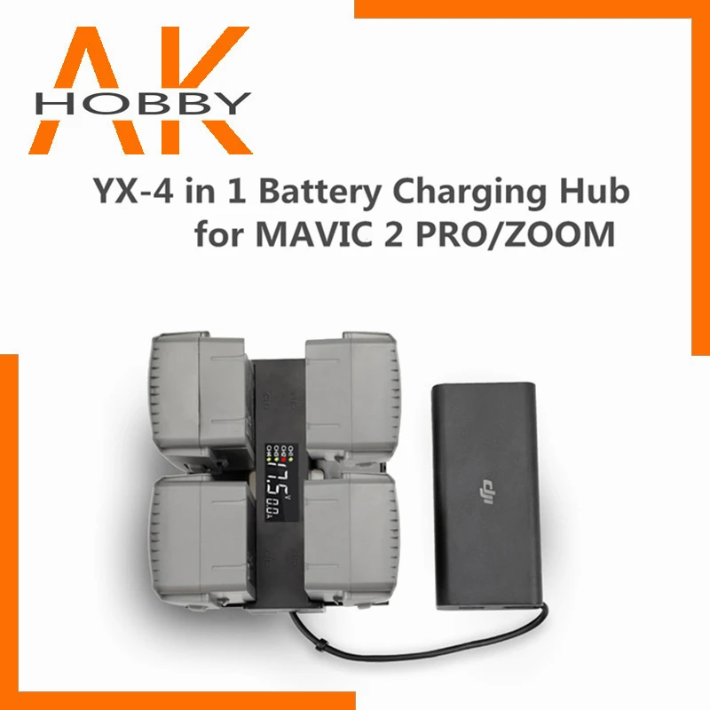 DJI Mavic 4 In 1 Battery Charger Hub Smart Multi Intelligent Charging Digit LED Screen for 2 Pro/Zoom | Электроника